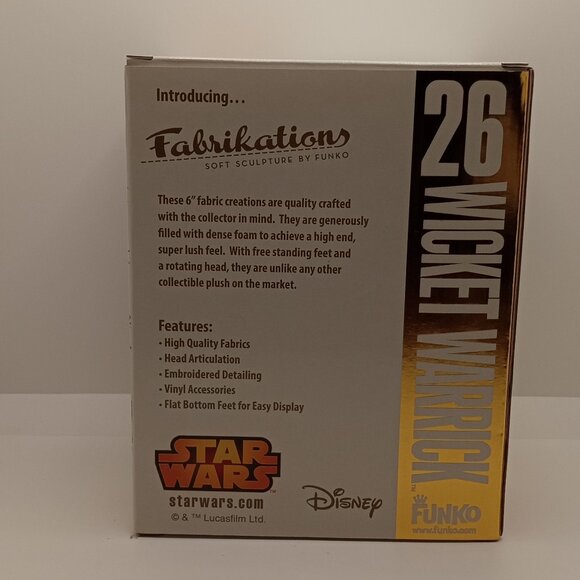 Funko Fabrikations Wicket Warrick Star Wars #26 Ewok NIB - Picture 4 of 8